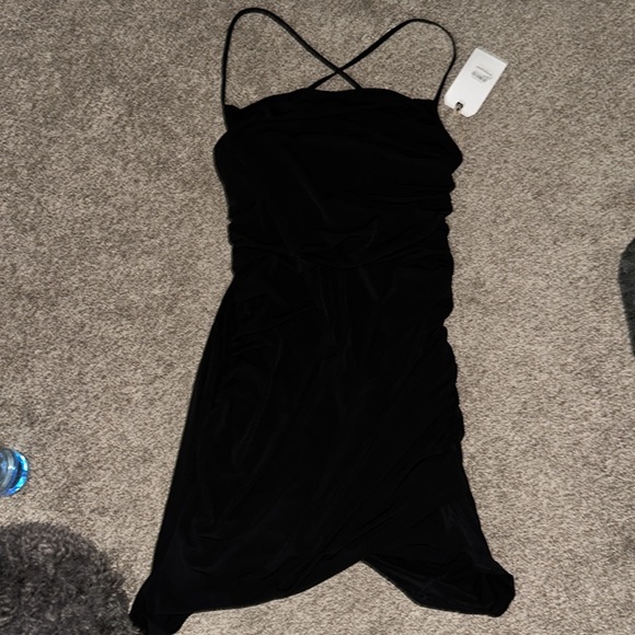 NWT Nordstroms Leith Ruched Side Button Body-Con Dress - Picture 2 of 12